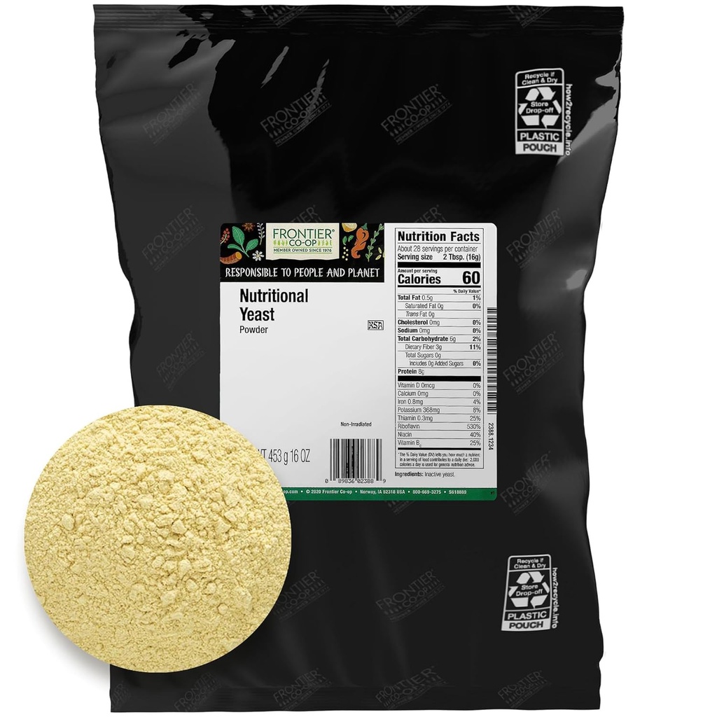 Frontier Co-op Powder Nutritional Yeast 1lb