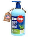 Blue Stop Max Massage Gel για το σώμα Aches, μπουκάλι αντλία 16 oz; 3 σε 1 προϊόν Ανακουφίζει Aches σώμα, υποστηρίζει αρθρώσεις και Nourises The Skin