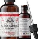 Αποξηραμένη ρίζα Sarsaparilla Tincture, Organic Sarsaparilla Extract (Smilax Medica) Αποξηραμένη ρίζα, μη ΓΤΟ σε εν ψυχρώ πιεσμένη βιολογική γλυκερίνη λαχανικών 2 oz, 670 mg