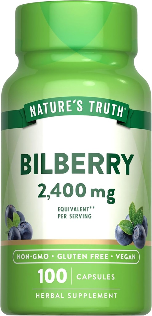 Nature's Truth Bilberry Extract Capsules 