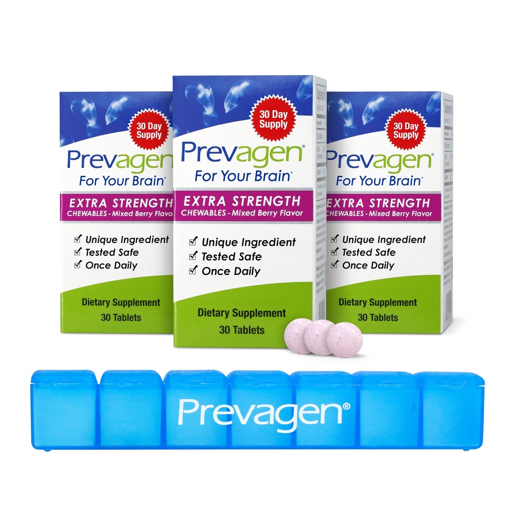 Prevagen Extra Strength Mixed Berry Chewables - 90 Tablets (3 Μήνες Προσφορά) 
