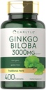 Carlyle Ginkgo Biloba | 400 Tablets | Non-GMO, Gluten Free Herbal Supplement