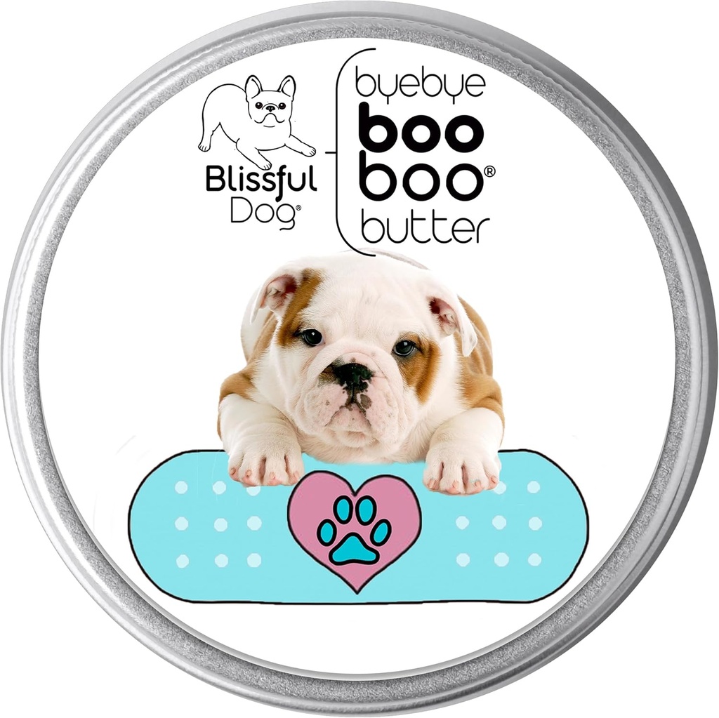 Το Blossful Dog 2 oz TIN Bulldog Βούτυρο Boobo