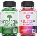 Διατροφή Ατλαντίδα 60 Υπερπράσινα Gummies + 8-σε-1 Ανοσολογική Υποστήριξη 60 Gummies