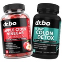 ACV Gummies & Colon Cleanser Detox - 1000MG Apple Cider Vinegar Gummies & 15 Day Colon Cleanse Detox for Digestion & Gut Health - Γρήγορη φυσική Probiotic Laxative Pills για Bowel Movement Συμπληρώματα