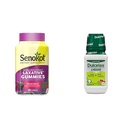 Senokot συμπλήρωμα διατροφής Laxative Gummies, φυσικό εκχύλισμα Senna, Gentle & Dulcolax Liquid Laxative, Simulant Free Laxative for Comfortable Relief, Cherry Flavor, 12 oz.
