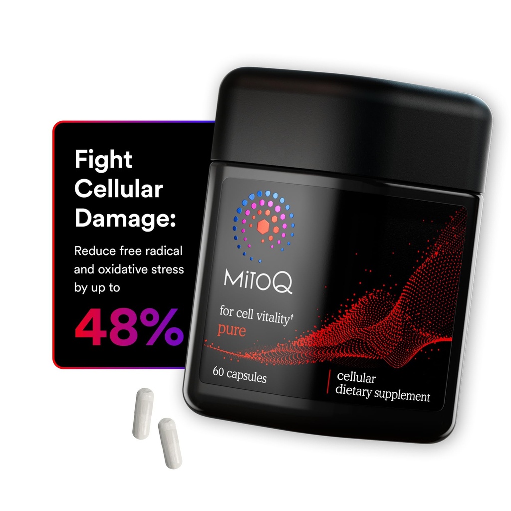 MitoQ Pure Advanced Mitochondria συμπλήρωμα Superior βιοδιαθεσιμότητα σε CoQ10 