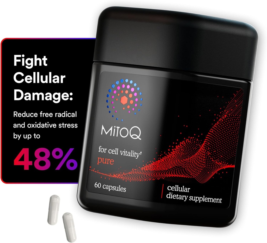 MitoQ Pure Advanced Mitochondria συμπλήρωμα Superior βιοδιαθεσιμότητα σε CoQ10 