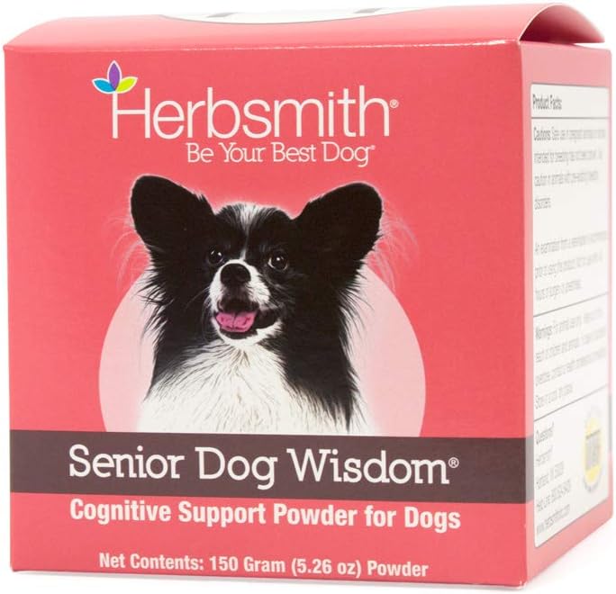 Herbsmith Senior Dog Wisdom – συμπλήρωμα άνοιας σκύλου – DHA για Senior Dog Brain Health - Senior συμπλήρωμα για σκύλους- 150g