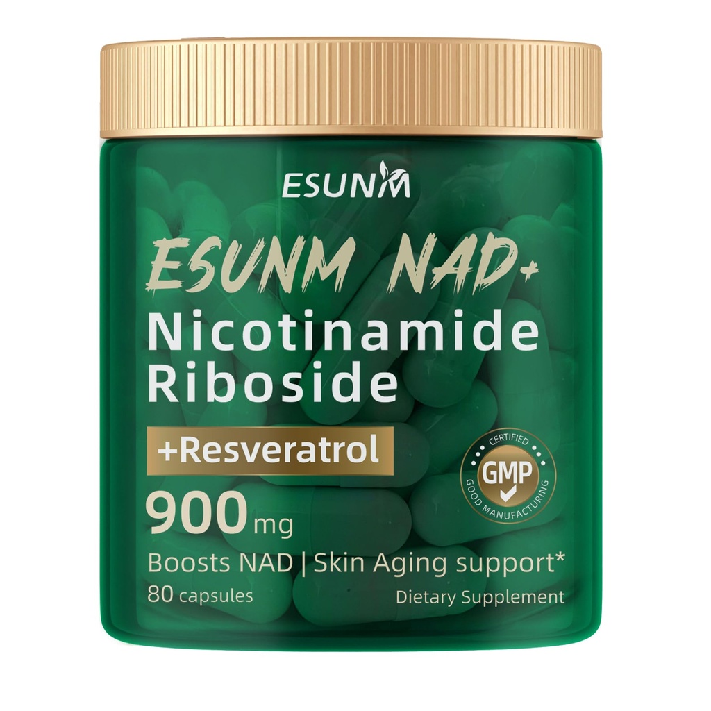 Nicotinamide Riboside 900mg, NMNH συμπλήρωμα Resveratrol διατροφικά συμπληρώματα, συμπλήρωμα για την καταπολέμηση της γήρανσης, ενέργεια, εστίαση - 80 κάψουλες