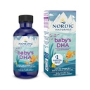 Σκανδιναβικά φυσικά DHA του μωρού, Unflavored - 2 oz - 1050 mg Omega-3 + 300 IU Βιταμίνη D3 - Υποστηρίζει τον εγκέφαλο, την όραση και την ανάπτυξη του νευρικού συστήματος στα μωρά - μη-GMO - Υπηρεσίες Μαΐου Vary