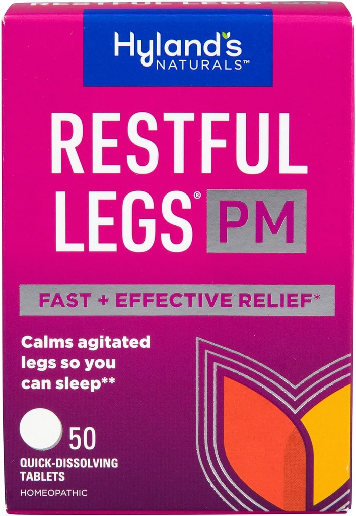 Hyland's Restful Legs PM, Nighttime Formula, Ηρεμεί τα Αναπαύσιμα Πόδια για να Μπορείς να Κοιμηθείς, 50 Quick Dissolving Tablets (Pack of 3)