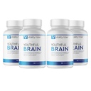 Youthful Brain 4 Bottle Bundle - Memory & Brain Health Supplement - Brain Booster Καθαρότητα με Bacopa Monnieri, Ginkgo Biloba, B12-120-Day Supply (240 Count)