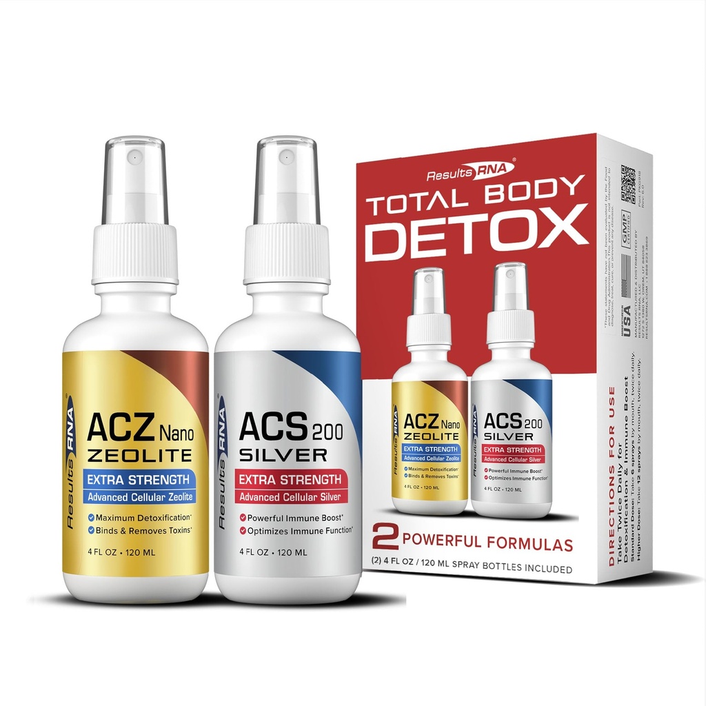 Αποτελέσματα RNA – Total Body Detox Extra Strength System – ACS 200 Silver & ACZ Nano Zeolite βοήθεια για την αποτοξίνωση και ενίσχυση της ανοσίας (4 oz - 60 ημέρες)