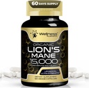 Lions Mane Supplement Capsules - 120 Count - Mushroom Supplement, Brain Supplements for Memory and Focus, Lion's Mane Mushroom Capsules Organic - Cognitive and Immune Support, Focus Supplement