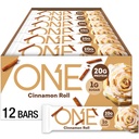 ONE Protein Bars, Cinnamon Roll, Gluten Free with 20g Protein and 1g Sugar, Pantry Staples, 2.12 oz (12 Count), Packaging May Vary