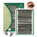 Σμήνη Lash 280Pcs Σμήνη βλεφαρίδων KEYYYOU 60D D Curl 9-18MIX Σμήνη Lashs Πάχος Super Soft Wispy DIY Επέκταση των βλεφαρίδων στο σπίτι(60D-D,9-18MIX)
