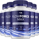 (5 Pack) FlowForceMax Prostate Υποστήριξη κάψουλες - Δύναμη ροής Max Pills συμπλήρωμα, μέγιστη δύναμη, νέα βελτιωμένη πολυβιταμίνη διαμόρφωση, FlowForceMax Κριτικές, 300 κάψουλες