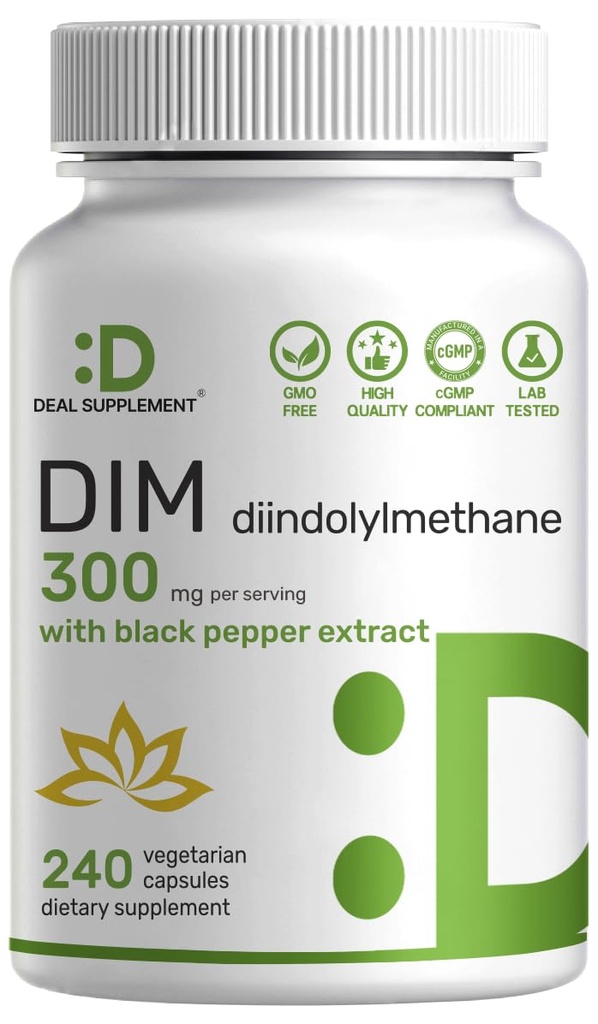 Συμπλήρωμα DIM 300mg, 240 Caps, 4 Μήνες Προσφορά 