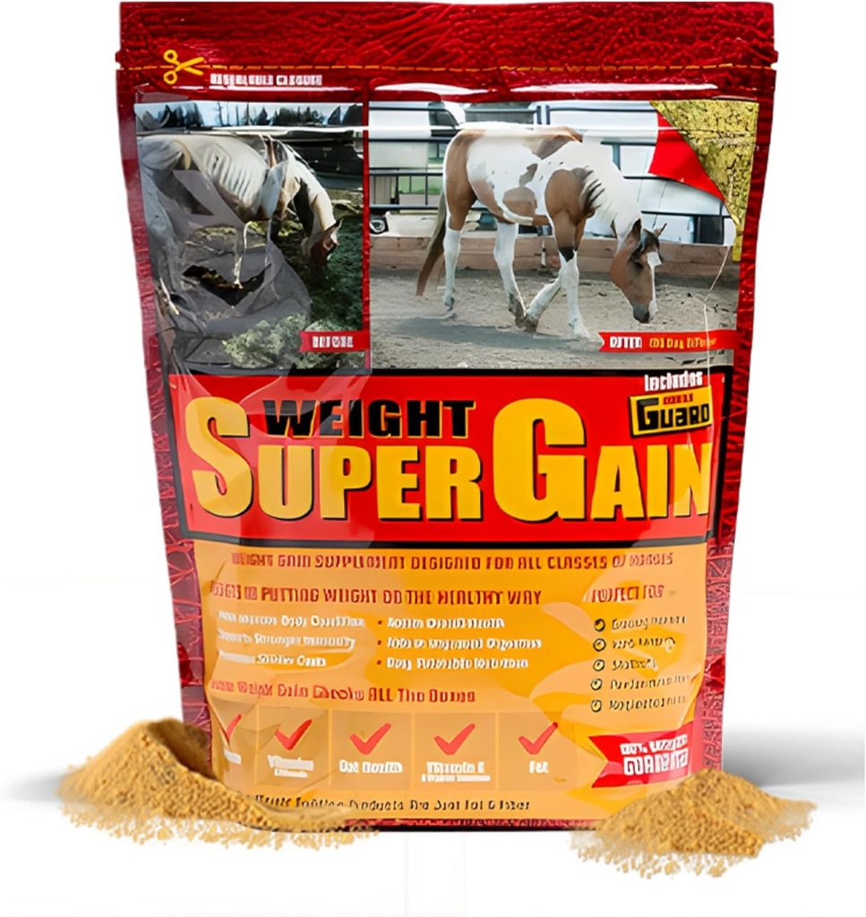 Σούπερ αύξηση βάρους 10 lb, Equine Vitamin Mineral, Probiotic & συμπλήρωμα αύξησης βάρους