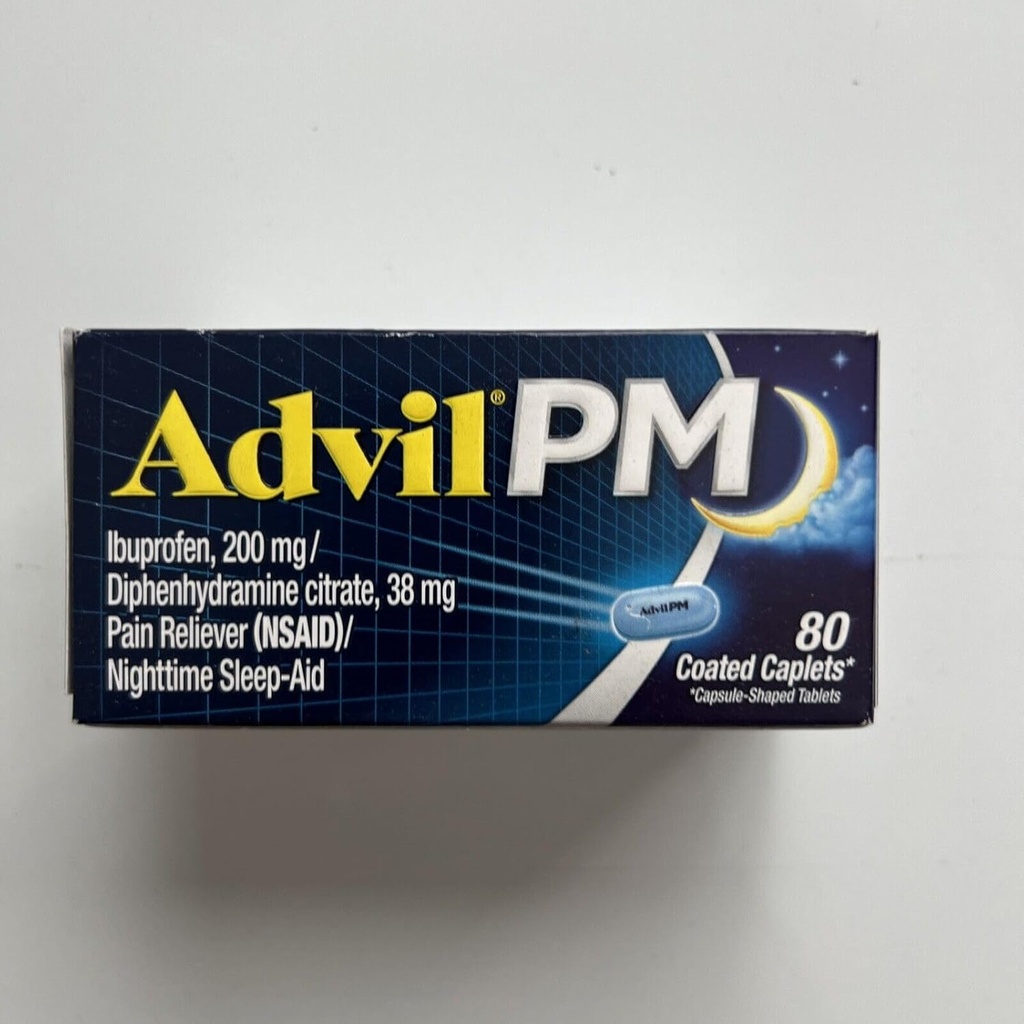 Advil PM 200 mg Επικαλυμμένο Caplets 80 ea (Συσκευασία 3)