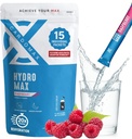 Hydromax Ηλεκτρολυτικό Μείγμα Ποτού – Βατόμουρο 15 Υγρά Συσκευασίες με Κάλιο & Μαγνήσιο – Μηδέν Ζάχαρη, Κετο & Vegan Ηλεκτρολυτές για Ταχεία Ύδρωση & Ανάκτηση Συμπλήρωμα