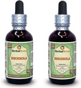 Rhodiola (Rhodiola Rosea) Glycerite, Organic Dried Roots Alcohol-Free Liquid Extract (Brand Name: HerbalTerra, Proudly Made in USA) 2x2 fl.oz (2x60 ml)