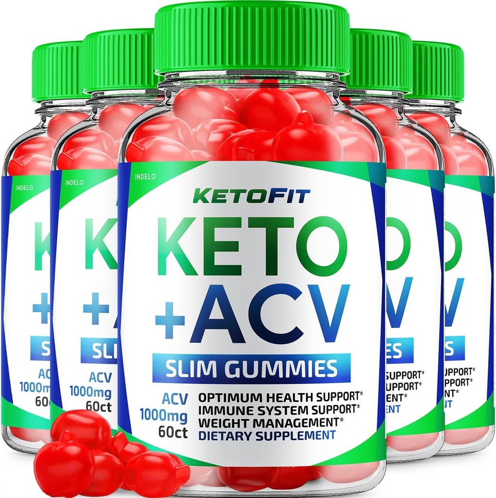 (5 Pack) Ketofit ACV Gummies Advanced 1000mg, Ketofit Keto + ACV Weight Management Gummies Apple Cider Vinegar Keto Fit Συμπλήρωμα διατροφής Ketofit Gummies Κριτικές Βιταμίνη B12 B6 (300 Gummies)