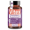 Intimate Rose Vitex Chasteberry συμπλήρωμα για τις γυναίκες, 1000 mg - Chaste Tree Berry για την ισορροπία ορμονών, γονιμότητα & υποστήριξη PMS, Ρυθμιζόμενοι κύκλοι - 60 κάψουλες