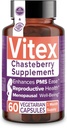 Intimate Rose Vitex Chasteberry συμπλήρωμα για τις γυναίκες, 1000 mg - Chaste Tree Berry για την ισορροπία ορμονών, γονιμότητα & υποστήριξη PMS, Ρυθμιζόμενοι κύκλοι - 60 κάψουλες