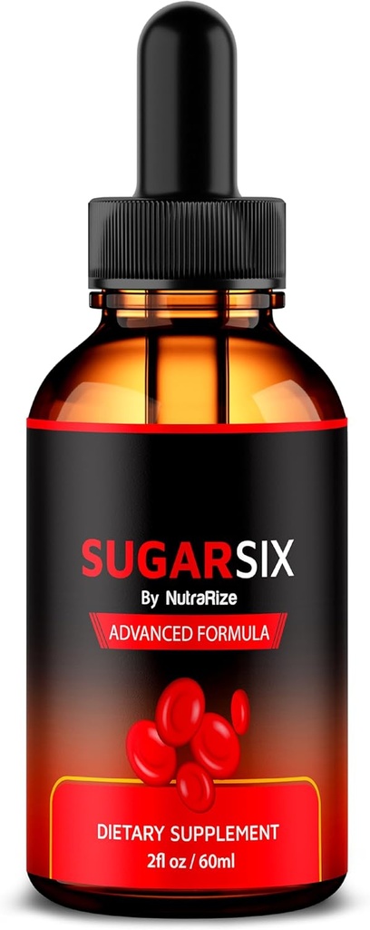 NutraRize SugarSix Drops, Επίσημη Sugar Six Liquid Formula, All Natural Support for Stable and Healthy Levels, Premium Dropper to Reservation Good Circulation, Sugar Six Review (30 Services)