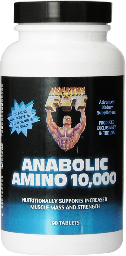 Healthy 'n Fit Αναβολικό Amino 10.000, 90 δισκία, Φιάλη