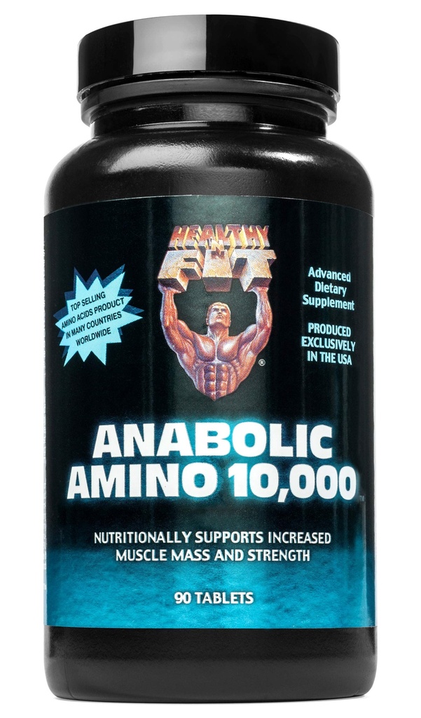 Healthy 'n Fit Αναβολικό Amino 10.000, 90 δισκία, Φιάλη