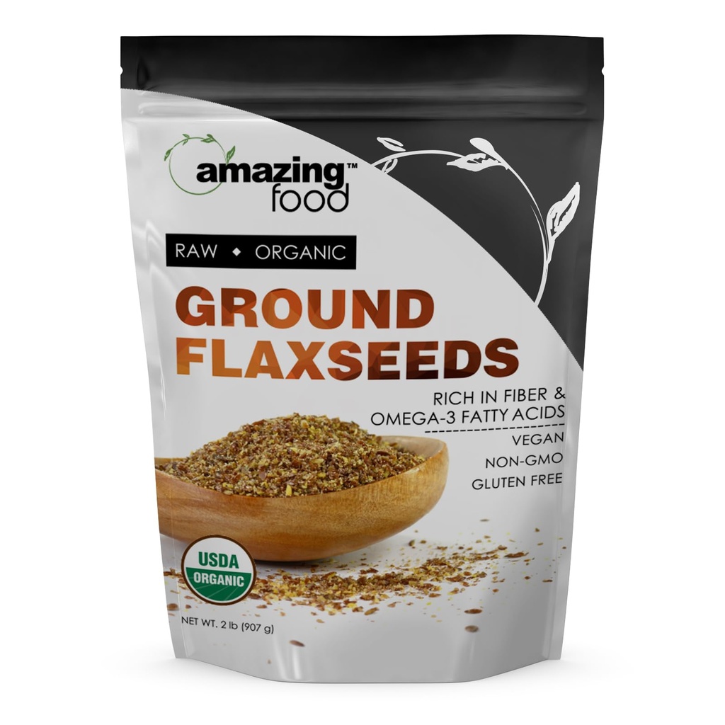 Εκπληκτικό φαγητό flaxseed σκόνη 