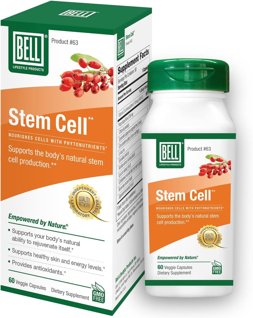 Bell Stem Cell Συμπληρώματα - Υποστηρίζει τη φυσική ικανότητα του σώματος σας να αντικαταστήσει Worn Out Cells και Rejuvenate Tisus 