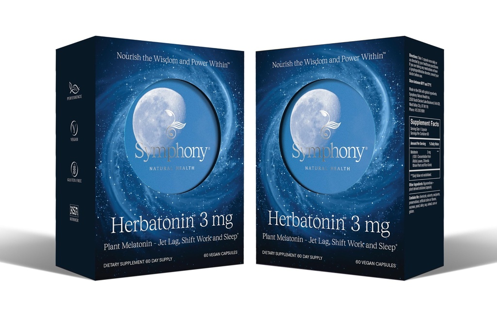 3mg - Το πρώτο φυσικό φυτό Melatonin Ενήλικη βοήθεια ύπνου, Circadian Rhythm Υποστήριξη για Jet Lag, Εργασία κατά βάρδιες, Γενική αϋπνία - 120 κάψουλες καθαρό Vegan (120 Ημέρα προσφοράς)
