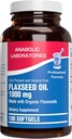 Cold Pressed Organic Flaxseed Oil 1000mg Softgels - Μη ΓΤΟ Βιολογικό Έλαιο Σπέρματος Πλούσιο σε Φυσικά Ωμέγα 3 6 9 για Πλήρη Οφέλη Σώματος - Συμπλήρωμα Ωμέγα 3 Χωρίς Ψάρια (180 Softgels)