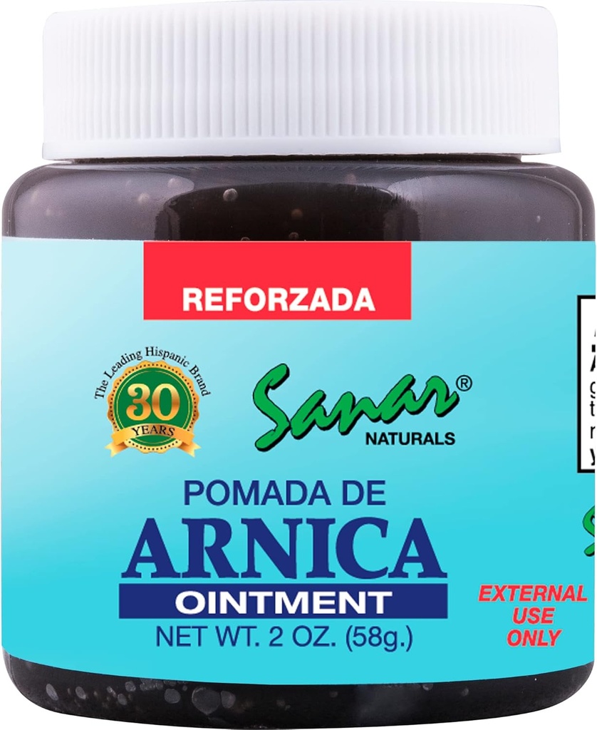 Sanar Naturals Arnica Dark Aintment Relief, 2 oz - γρήγορη δράση για κοινή, πλάτη, λαιμό, γόνατο, χέρι, πόδι, και πολλά άλλα, μέγεθος ταξιδιών