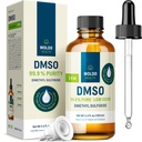 WoldoHealth DMSO 99,9% Pharmaceutical Grade - FT-IR Επαληθευμένο διμεθυλοσουλφοξείδιο, Χαμηλός Διαλύτης Odor σε γυάλινη φιάλη με Σταγονόμετρο ακριβείας (3,38 oz)