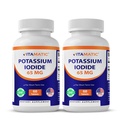 Vitamatic Pastium Iodide 65 mg ανά Σερβίροντας - 60 δισκία - Thyroid Support - KI Pills (60 Count (Pack of 2))