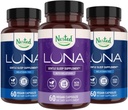 Φωλιασμένα φυσικά Luna Melatonin-Free (120 κάψουλες Vegan) & Luna Natural Sleep Aid with Melatonin (60 κάψουλες Vegan) για βαθύ ύπνο 