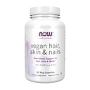 NOW Foods Solutions, Vegan μαλλιά, δέρμα & νύχια, διατροφική υποστήριξη με 5,000 mcg βιοτίνη, 90 κάψουλες Veg