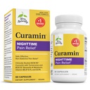 Terry Φυσικά Curamin Νύχτα - Curcumin & DLPA συμπλήρωμα καψακίων - Μη ΓΤΟ συμπλήρωμα για την υποστήριξη υγιή ύπνο & χαλάρωση - συμπλήρωμα βοτάνων με μελατονίνη - 60 κάψουλες