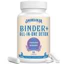 All-in-One Detox Binder Supplement 1500 MG - Υψηλή βιοδιαθεσιμότητα, Liver Gut Detox Cleanse με ενεργοποιημένο καρβουνικό, Zeolite & Bentonite πηλό για τοξίνες, συκώτι, Digestive, 90 Vegan Κάψουλες