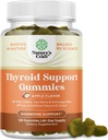 Natures Χειροτεχνία Vegan Thyroid Gummies with Sea Moss - Thyroid Support Gummies for Comprehensive support for Men and Women with Iodine Selenium and Other Pont Vitamins - Ζελατίνη-ελεύθερος μη ΓΤΟ 120
