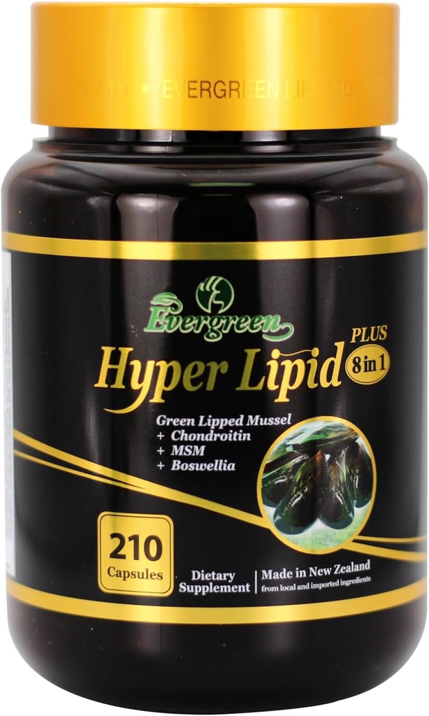Hyper Lipid 9000 Plus 210 (180+30) Καψάκιο Evergreen Νέα Ζηλανδία
