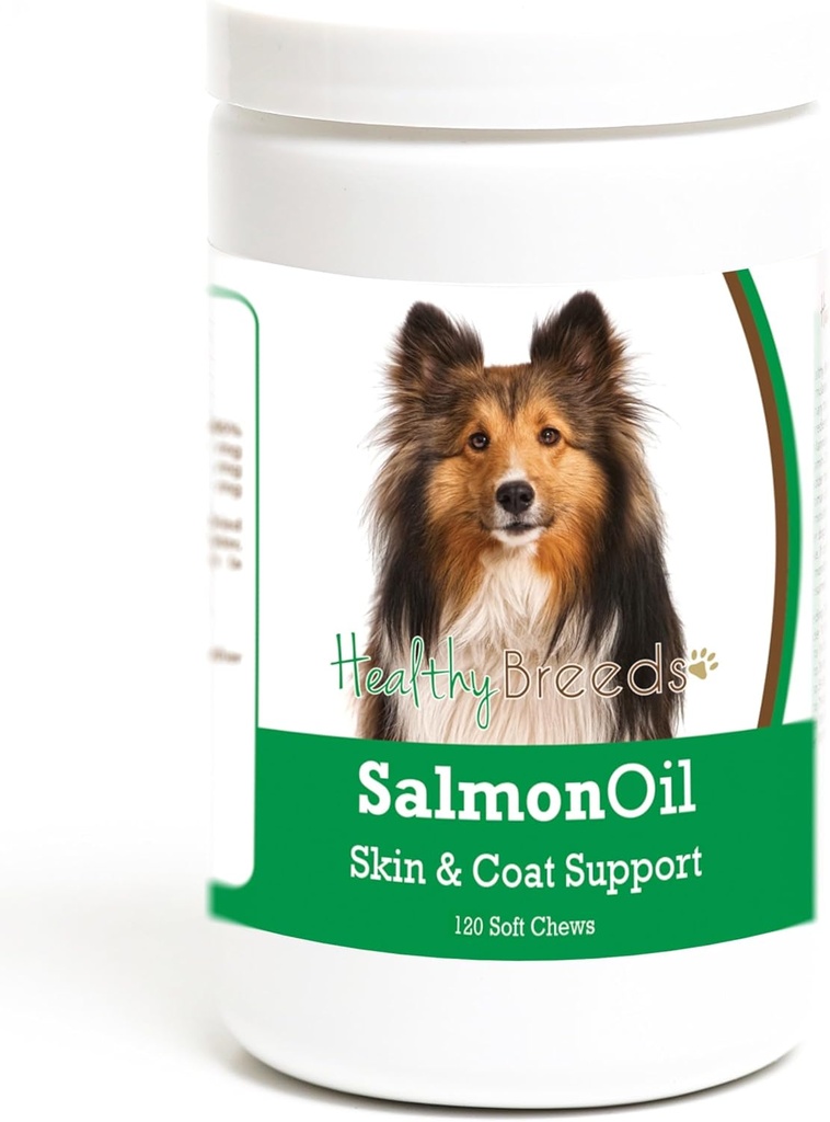 Υγιείς Φυλή Shetland Sheepdog Λάδι σολομού Μαλακό Μασάμες 120 Κόμη