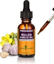 Herb Pharm Mullein Σκόρδο Βότανο Έλαιο - περιέχει Calendula, σκόρδο, λουλούδι Mullein, St. John's Wort, Ελαιόλαδο, 1 ουγγιά