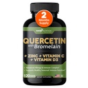 Gade Διατροφή Quercetin με Bromelain Βιταμίνη C και ψευδάργυρος Βιταμίνη D3 