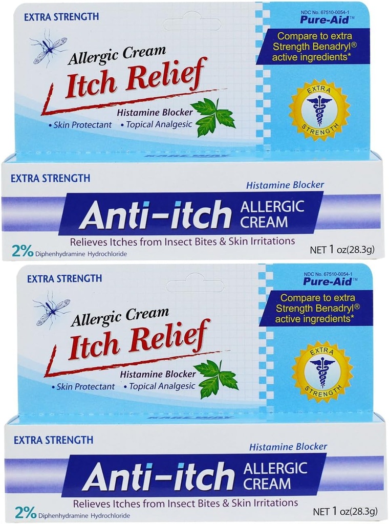 Anti-Itch Αλλεργική Κρέμα - 1 ουγκιά (2 Συσκευασία)